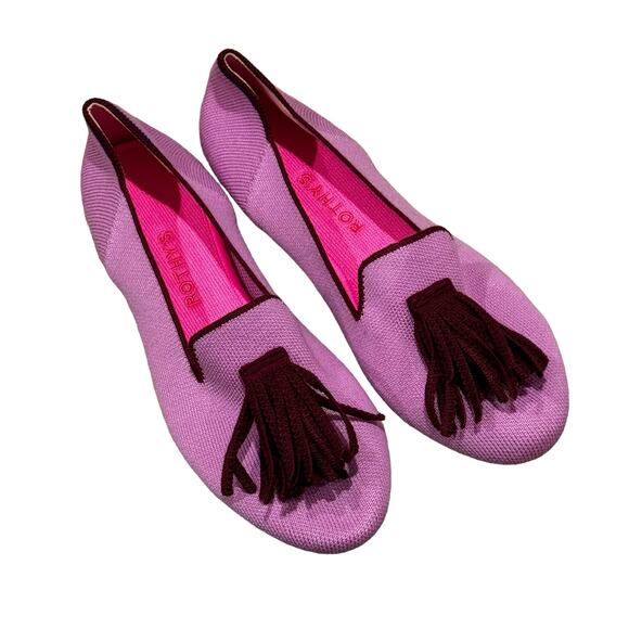Rothy's Limited Edition The Merino Wool Tassel Slip On Loafer Size 9 NWOB - Picture 3 of 10